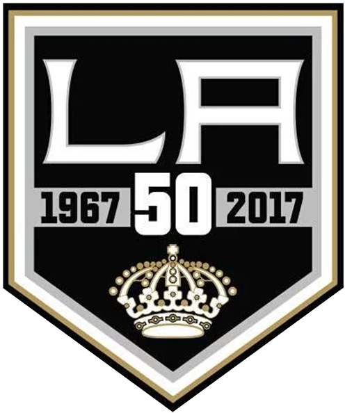 Los Angeles Kings 2017 Anniversary Logo iron on heat transfer...